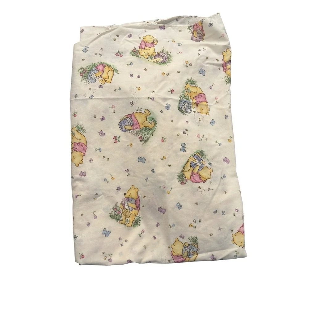 Disney Winnie the Pooh 90's baby crib bedding 2pc nursery set blanket vintage - Picture 4 of 8